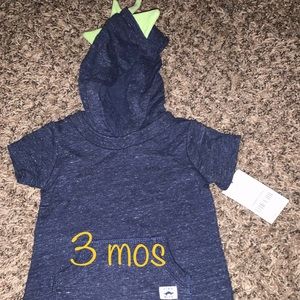 Baby Boy Carter's Dino Spike Hooded Romper